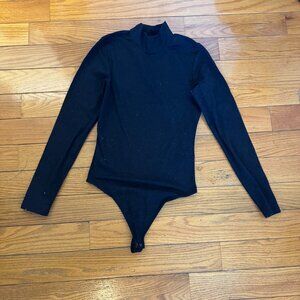 Abercrombie Black Mock Neck Bodysuit S